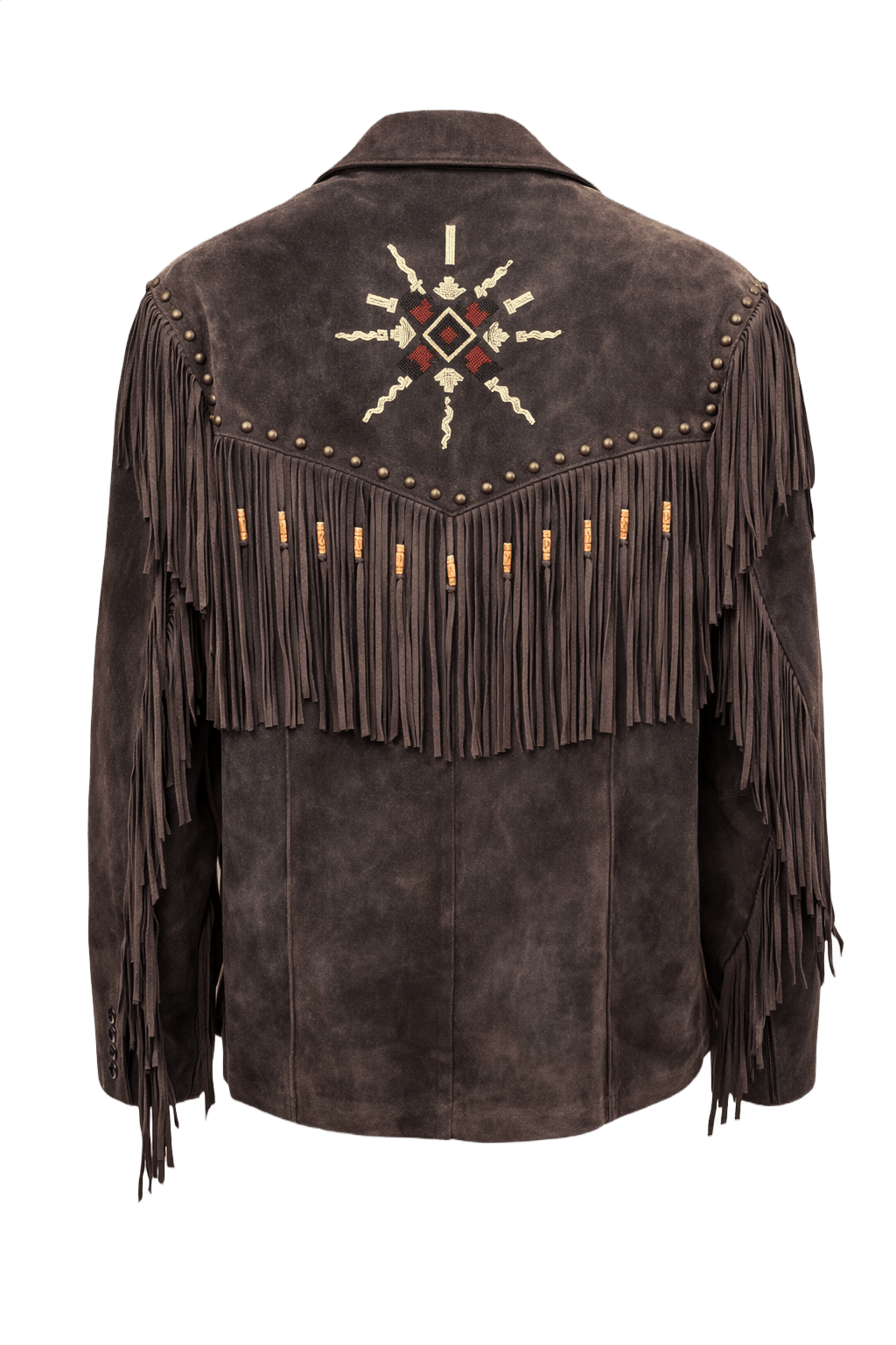 1970s Brown Suede Jacket - Back View