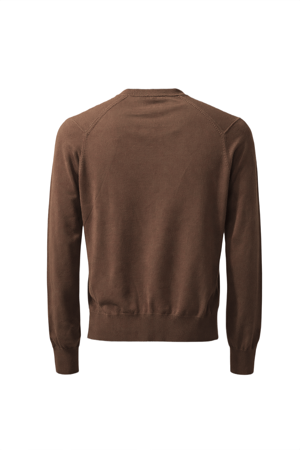 1960s Brown Knit Cardigan - Back View