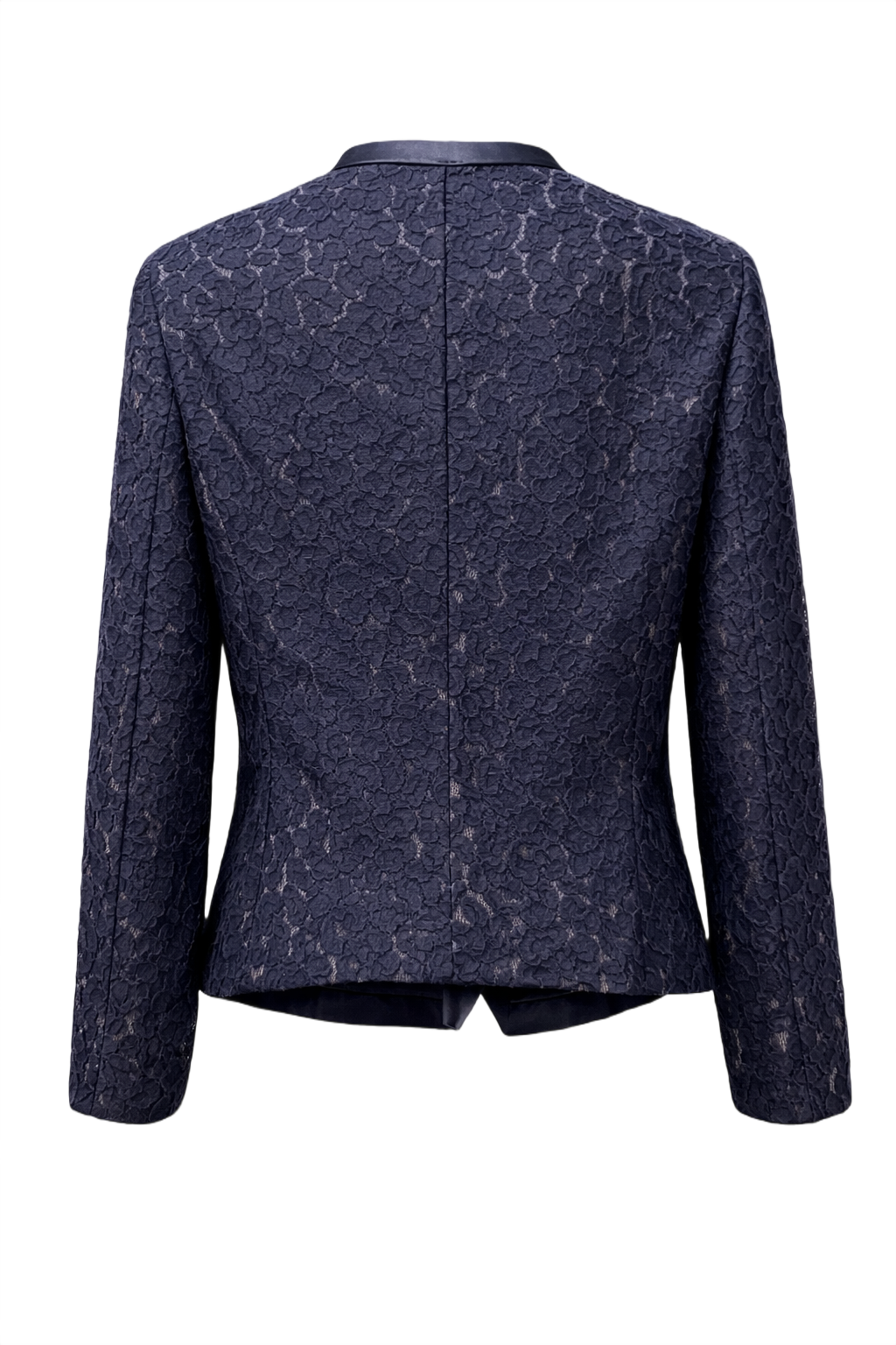 1980s Navy Blue Lace Jacket - Back View