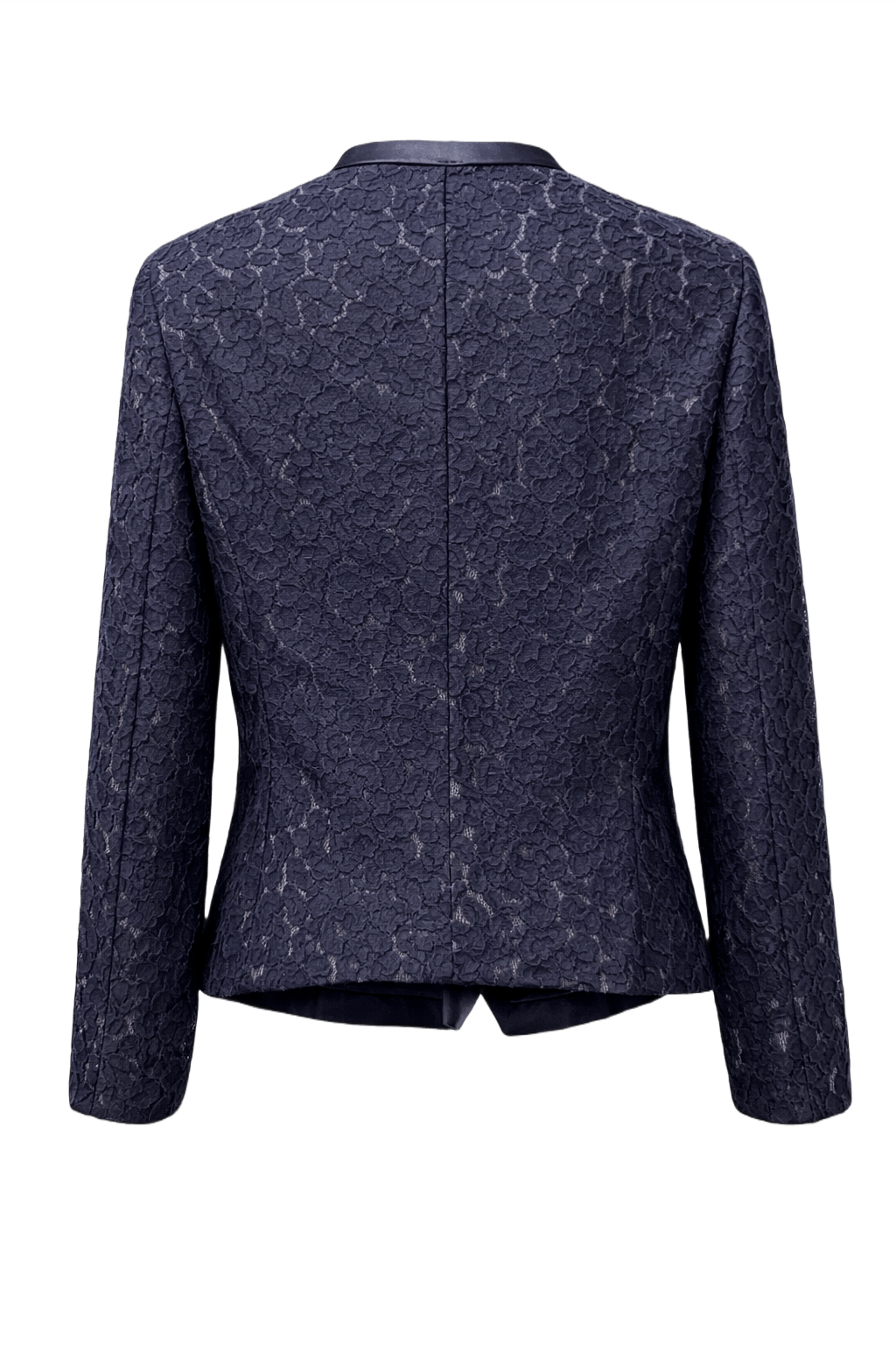 1980s Navy Blue Lace Jacket - Back View