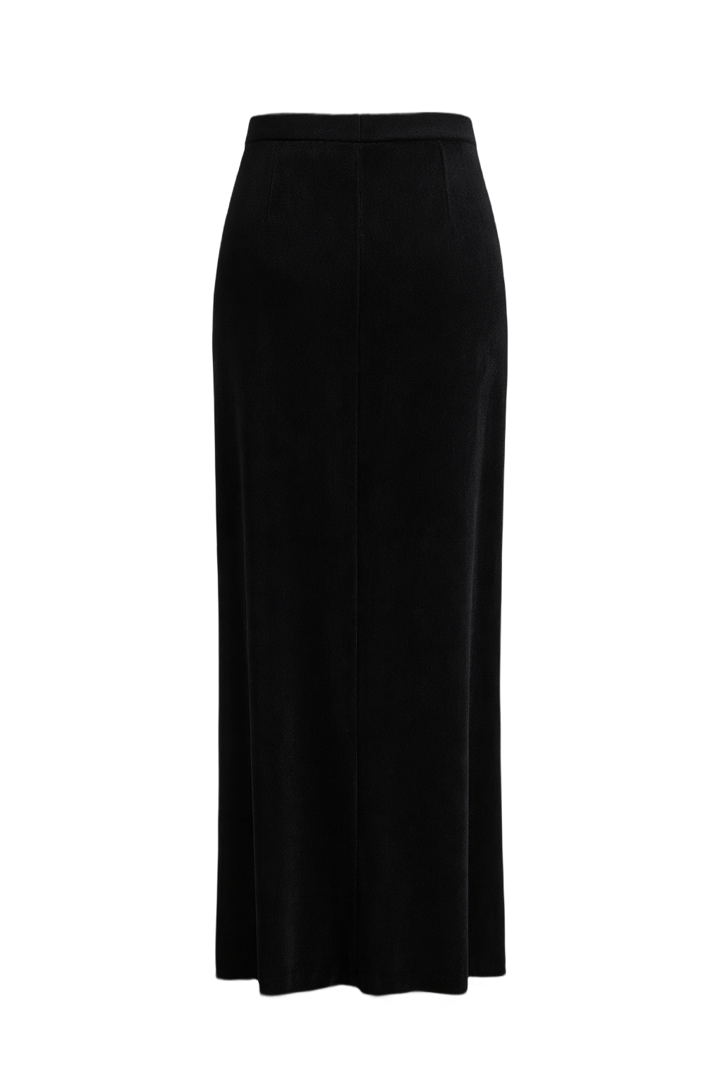1970s Black Skirt - Back View