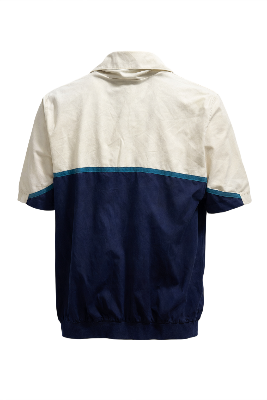 1980s Navy Blue Cotton Polo - Back View