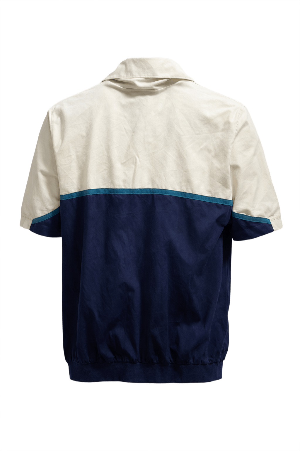 1980s Navy Blue Cotton Polo - Back View