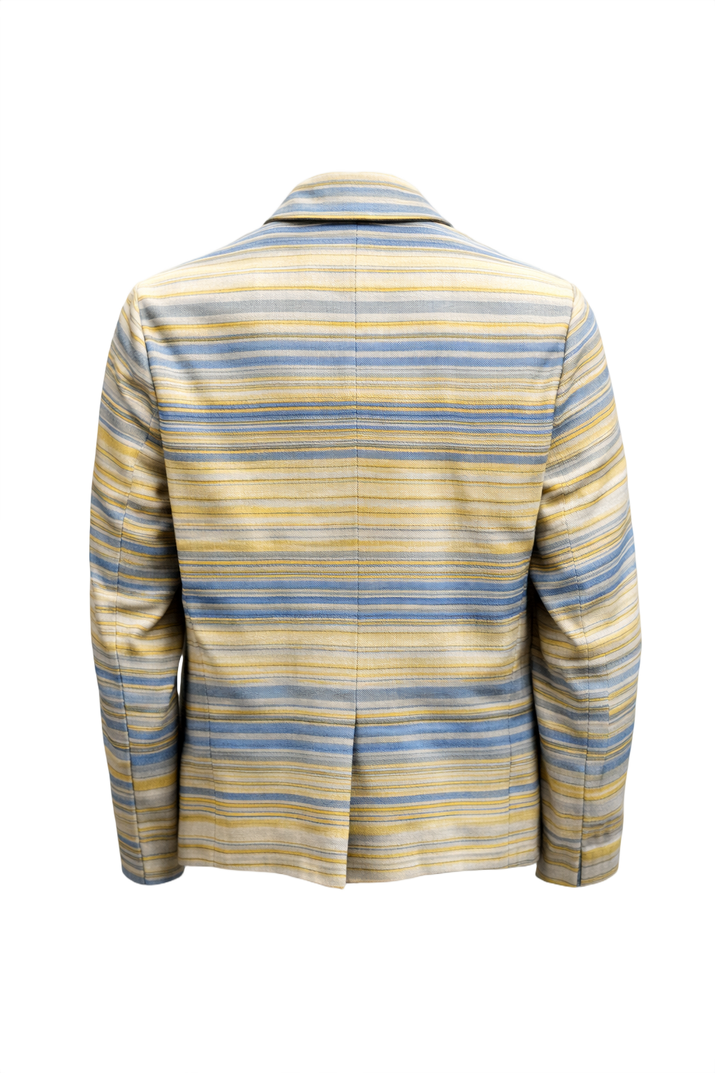 1990s Yellow Cotton Blazer - Back View