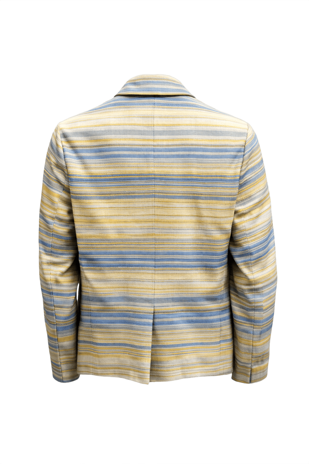 1990s Yellow Cotton Blazer - Back View