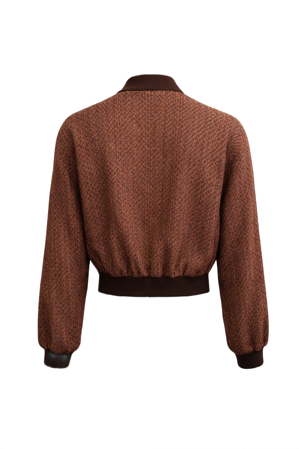 1980s Rust Wool Jacket - Back View