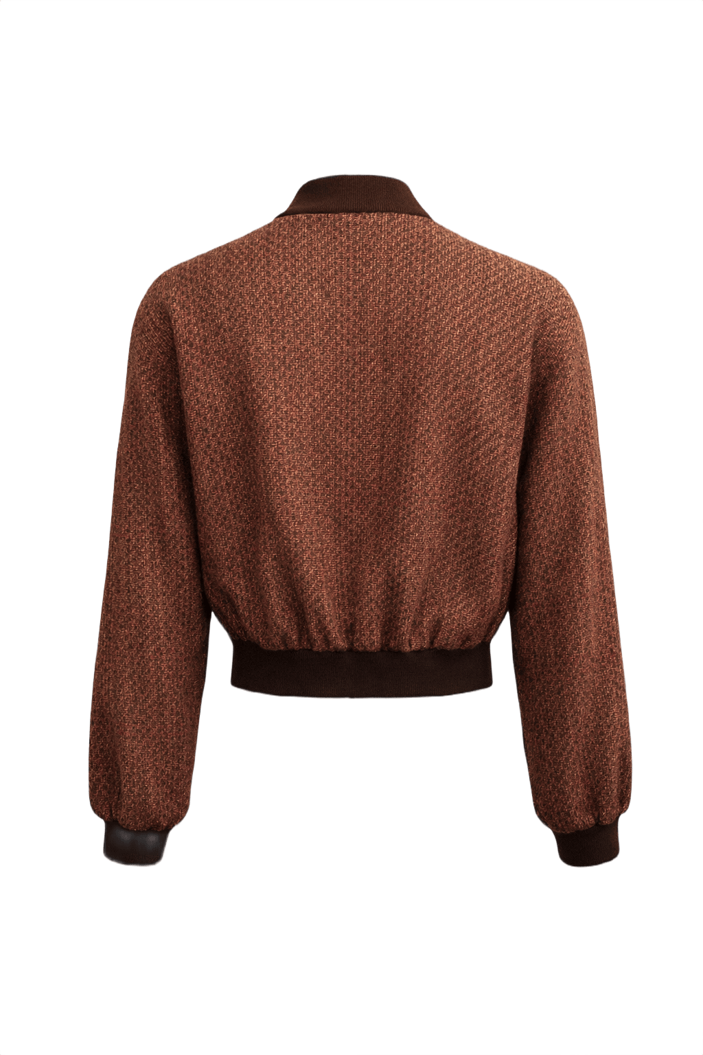 1980s Rust Wool Jacket - Back View