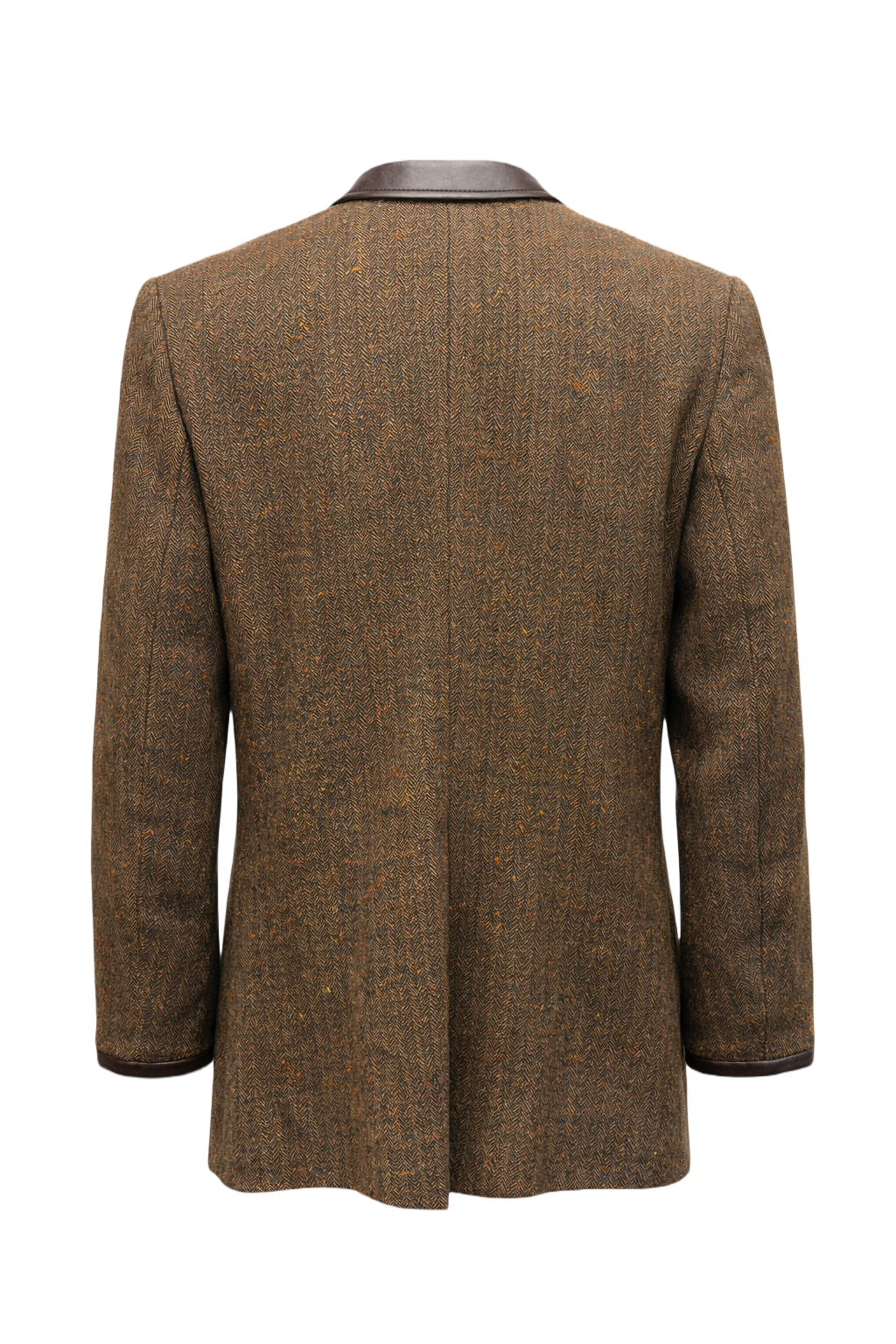 1990s Brown Wool Blazer - Back View