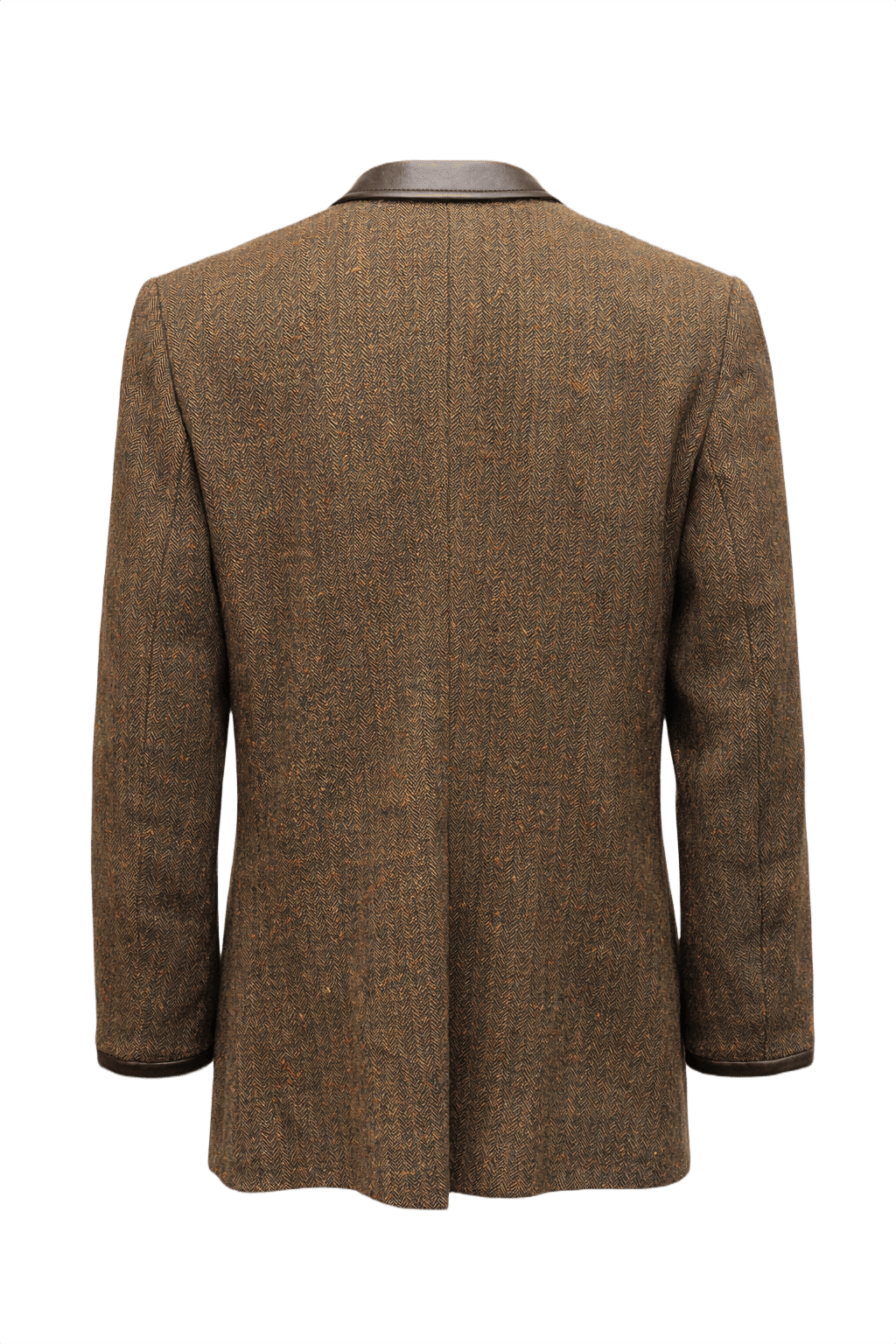 1990s Brown Wool Blazer - Back View
