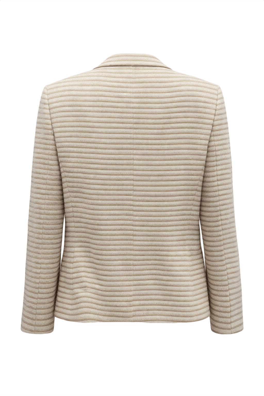1990s Beige Wool Blend Blazer - Back View