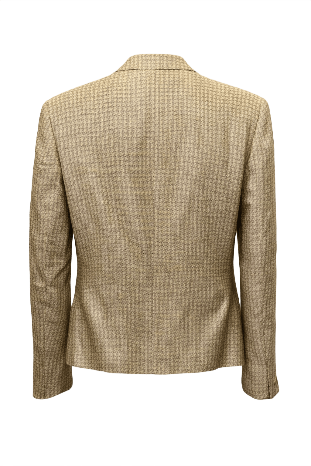1990s Cream Wool Blazer - Back View