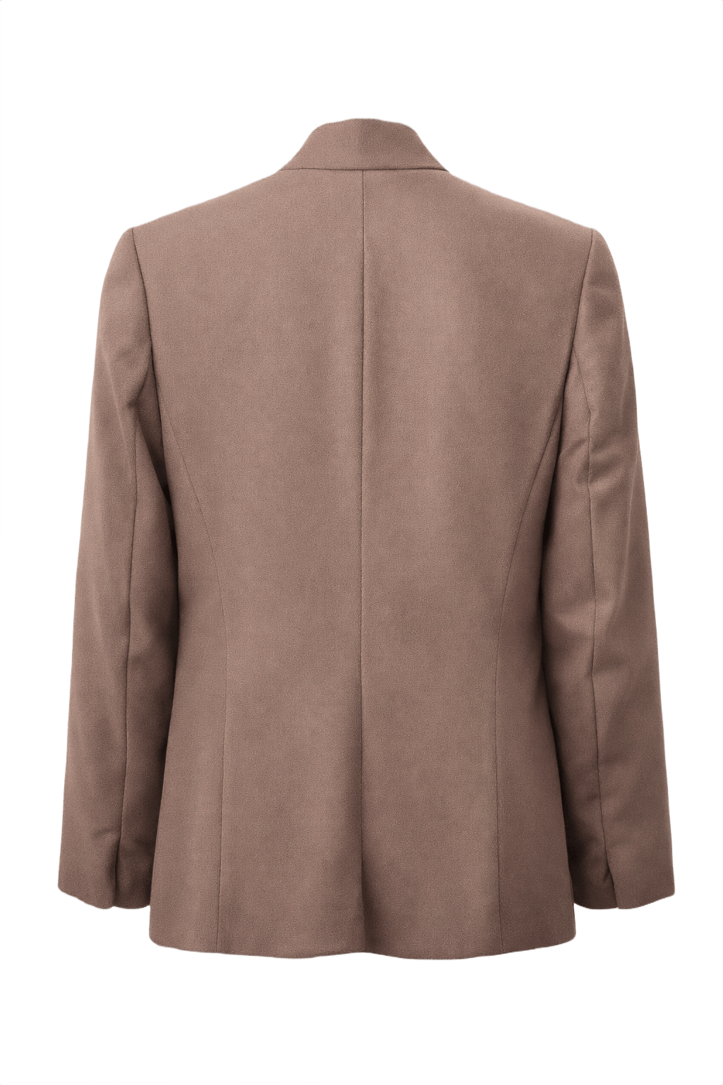 1990s Taupe Wool Blend Blazer - Back View