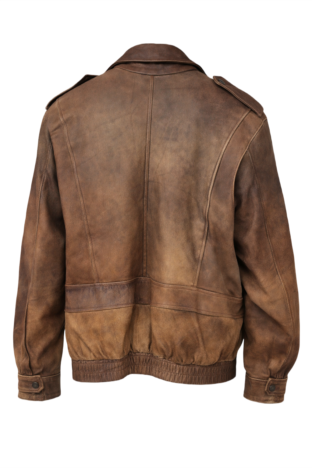1980s Brown Suede Jacket - Back View