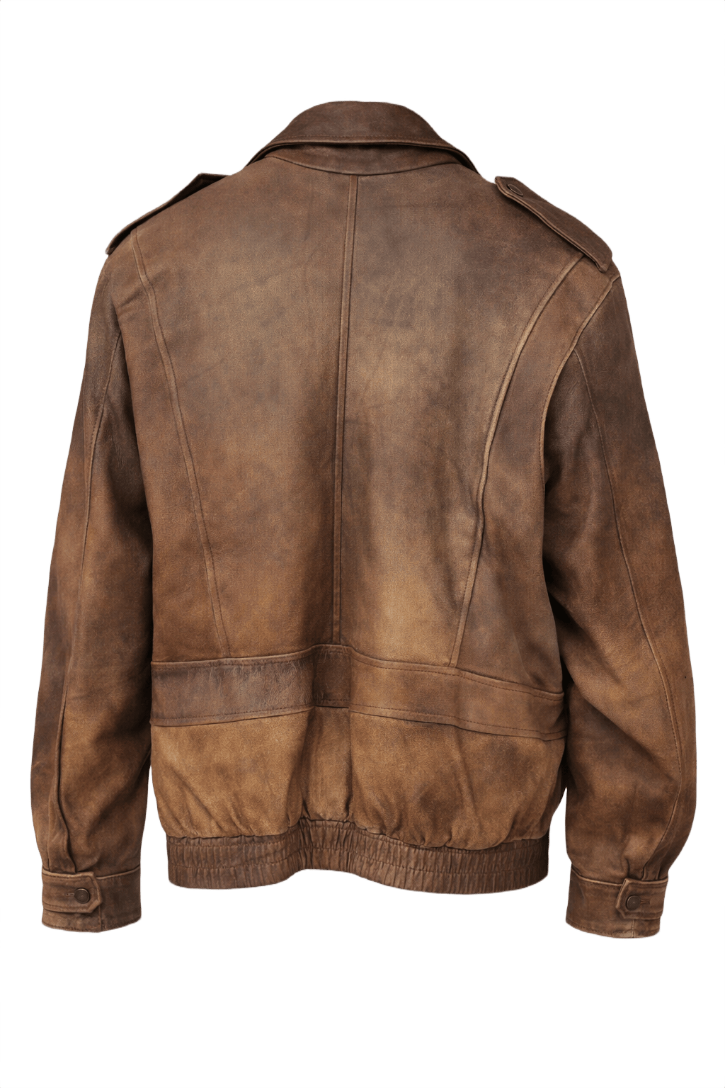 1980s Brown Suede Jacket - Back View