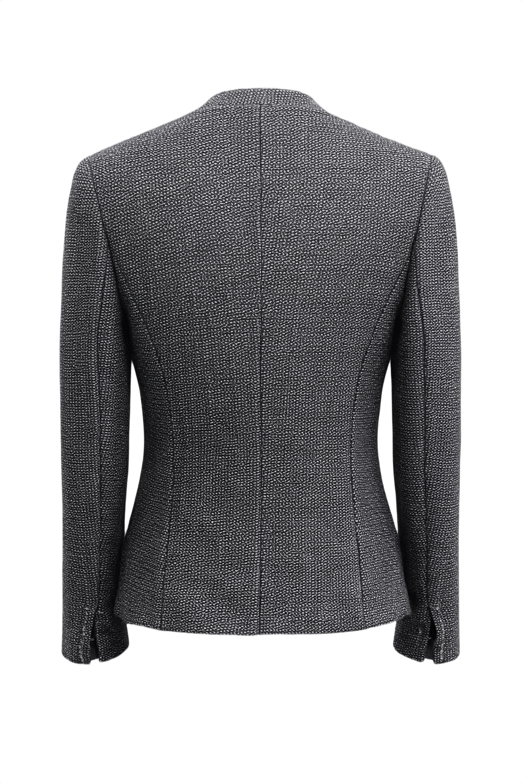 1990s Grey Wool Blend Blazer - Back View