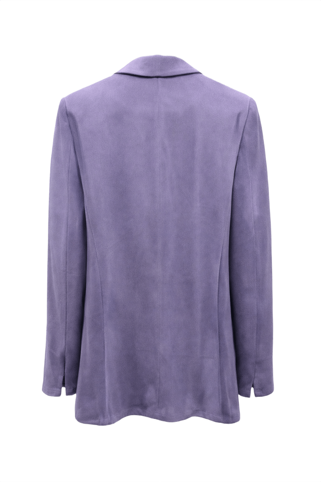 1990s Purple Wool Blend Blazer - Back View