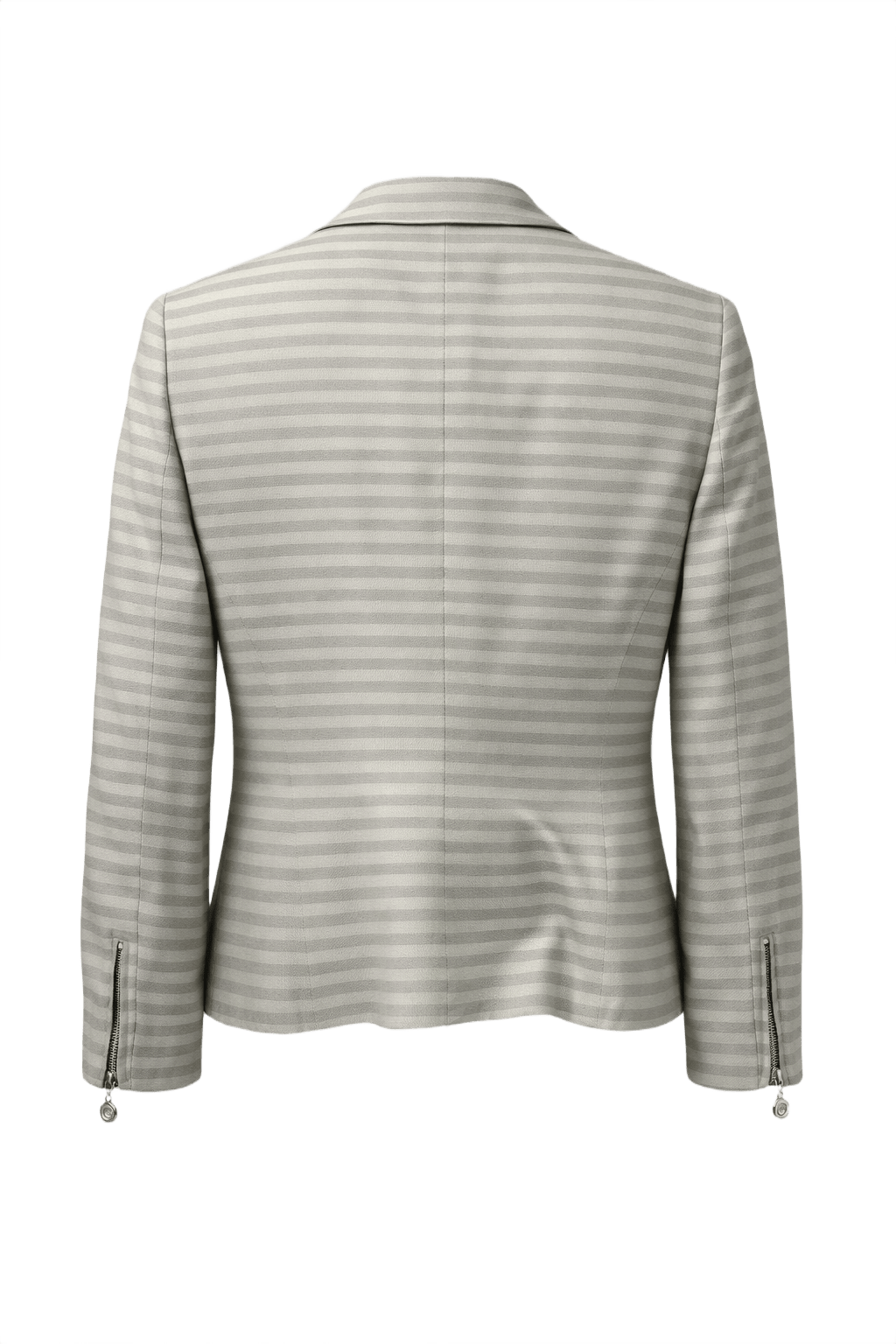 1990s Beige Wool Blend Blazer - Back View