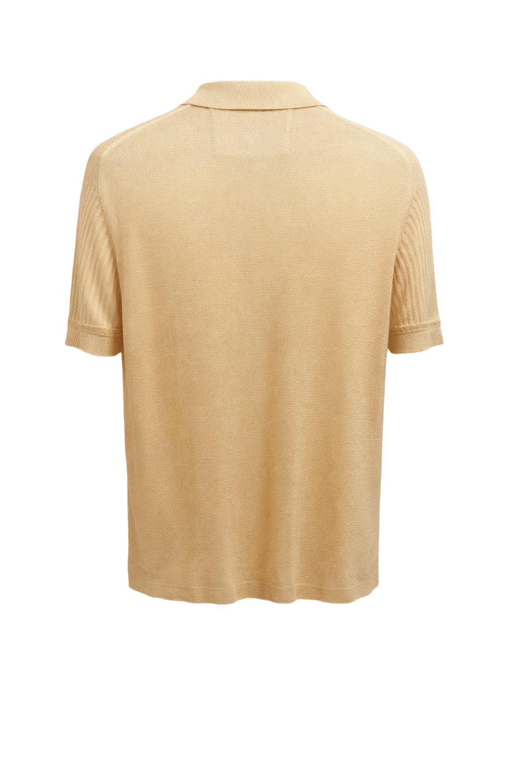 1980s Beige Nylon Blend Shirt - Back View