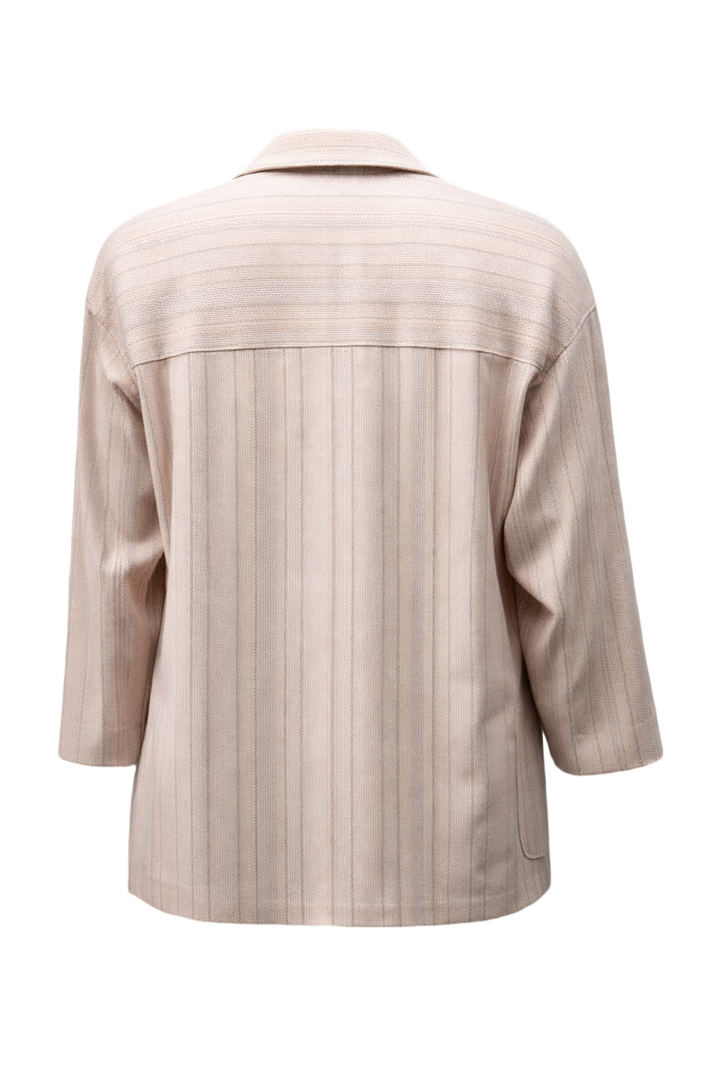 1980s Cream Wool Blend Jacket - Back View