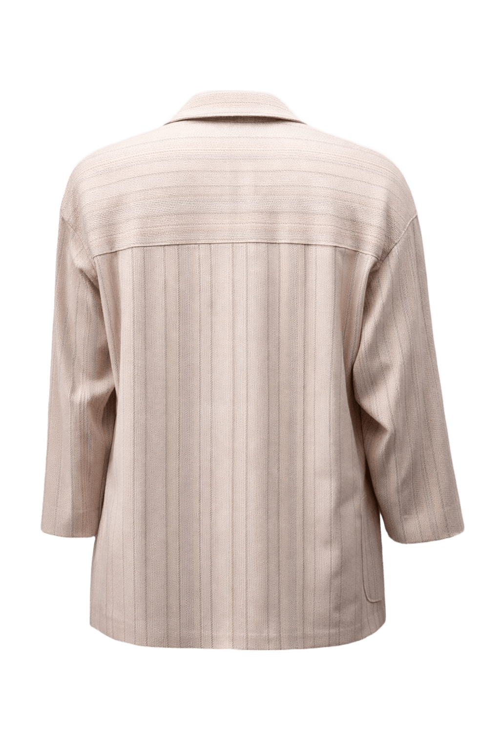 1980s Cream Wool Blend Jacket - Back View