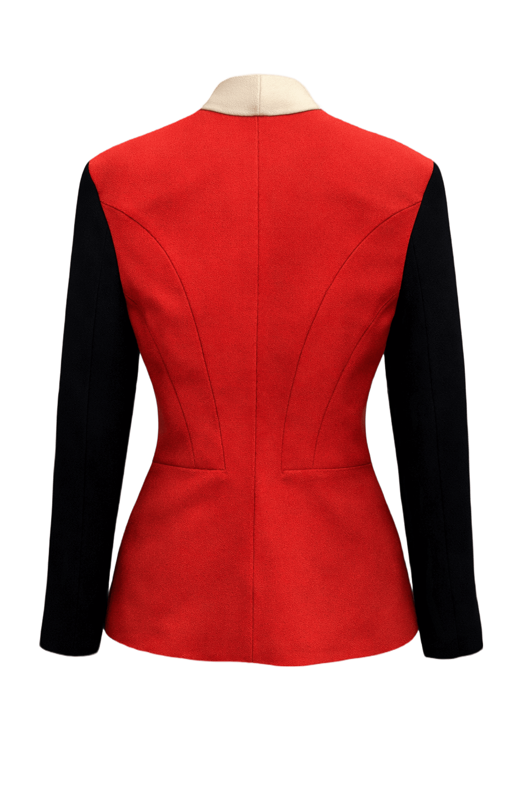 1990s Red Wool Blend Jacket - Back View