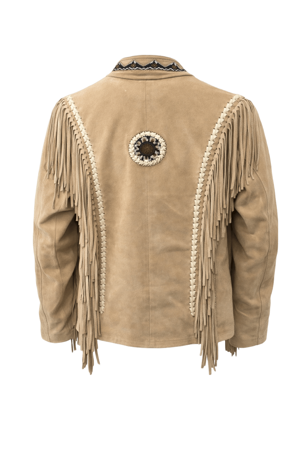 1970s Tan Suede Jacket - Back View
