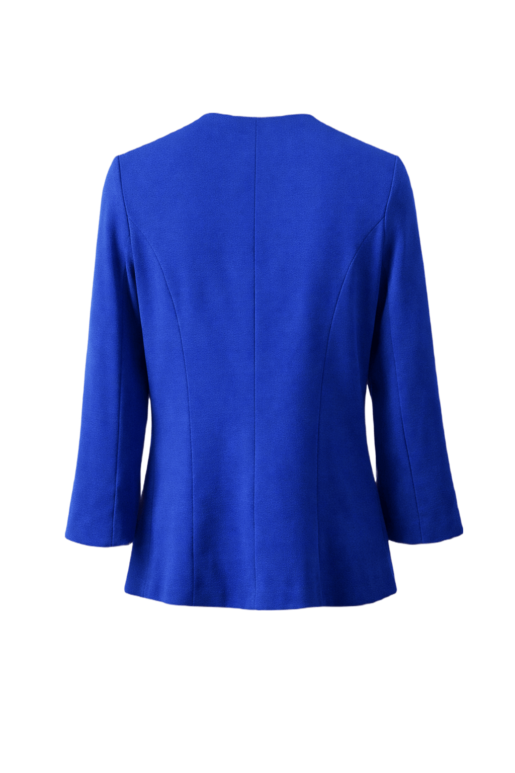 1970s Vibrant Blue Synthetic Blend Jacket - Back View
