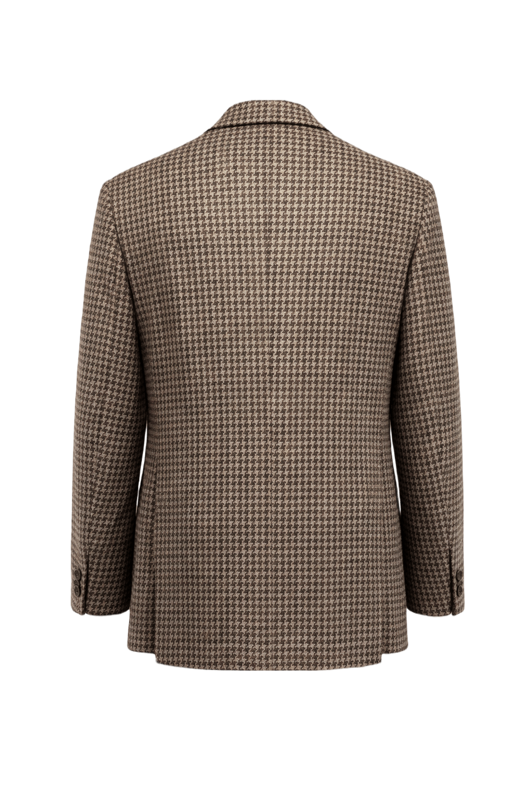 1970s Brown Wool Blend Blazer - Back View