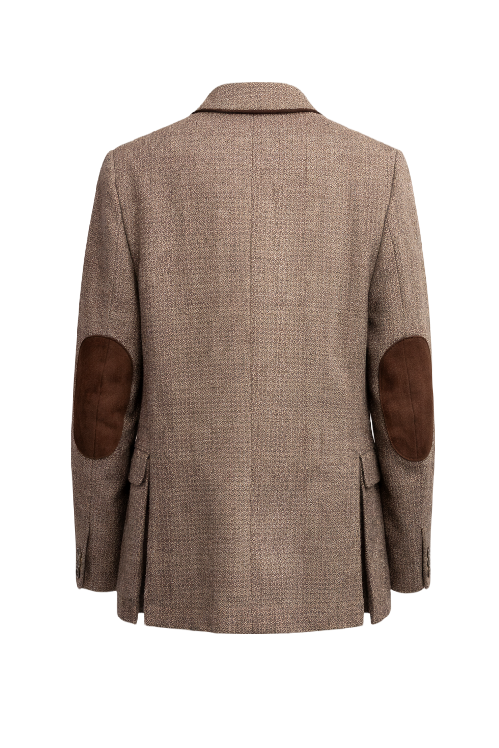 1970s Brown Wool Blazer - Back View