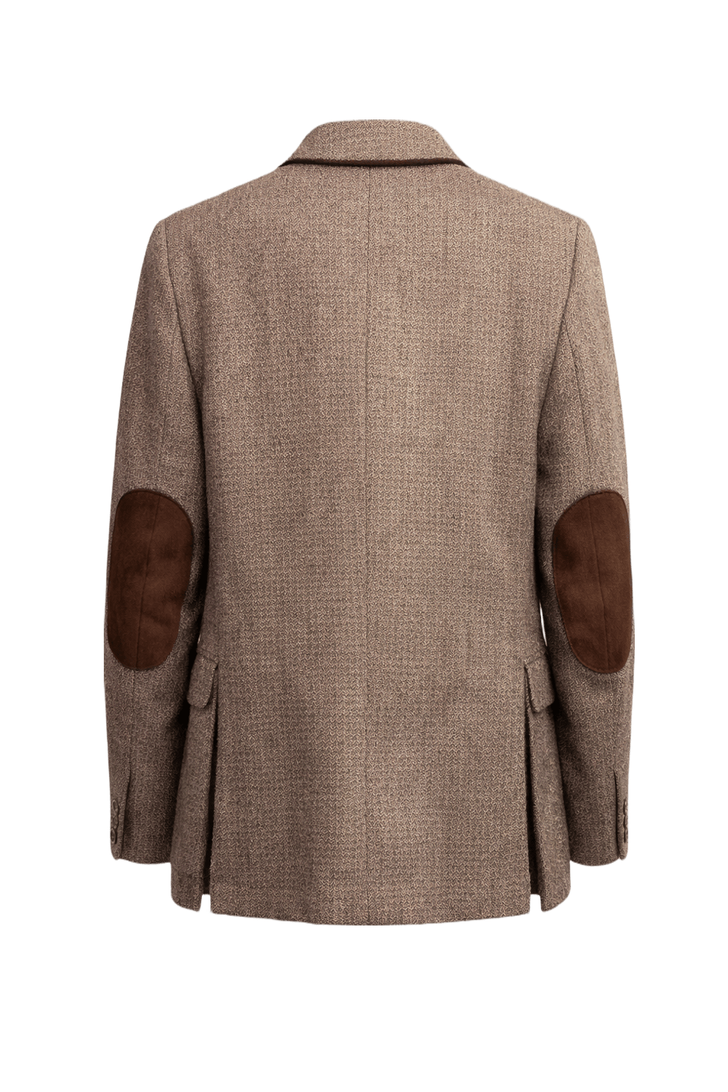 1970s Brown Wool Blazer - Back View