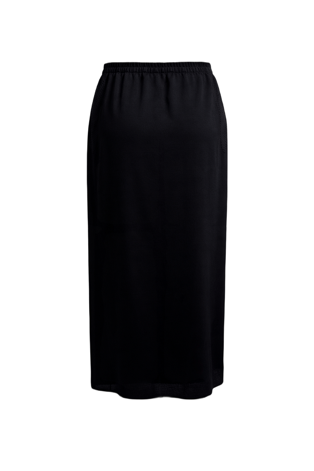 1970s Black Unknown Skirt - Back View