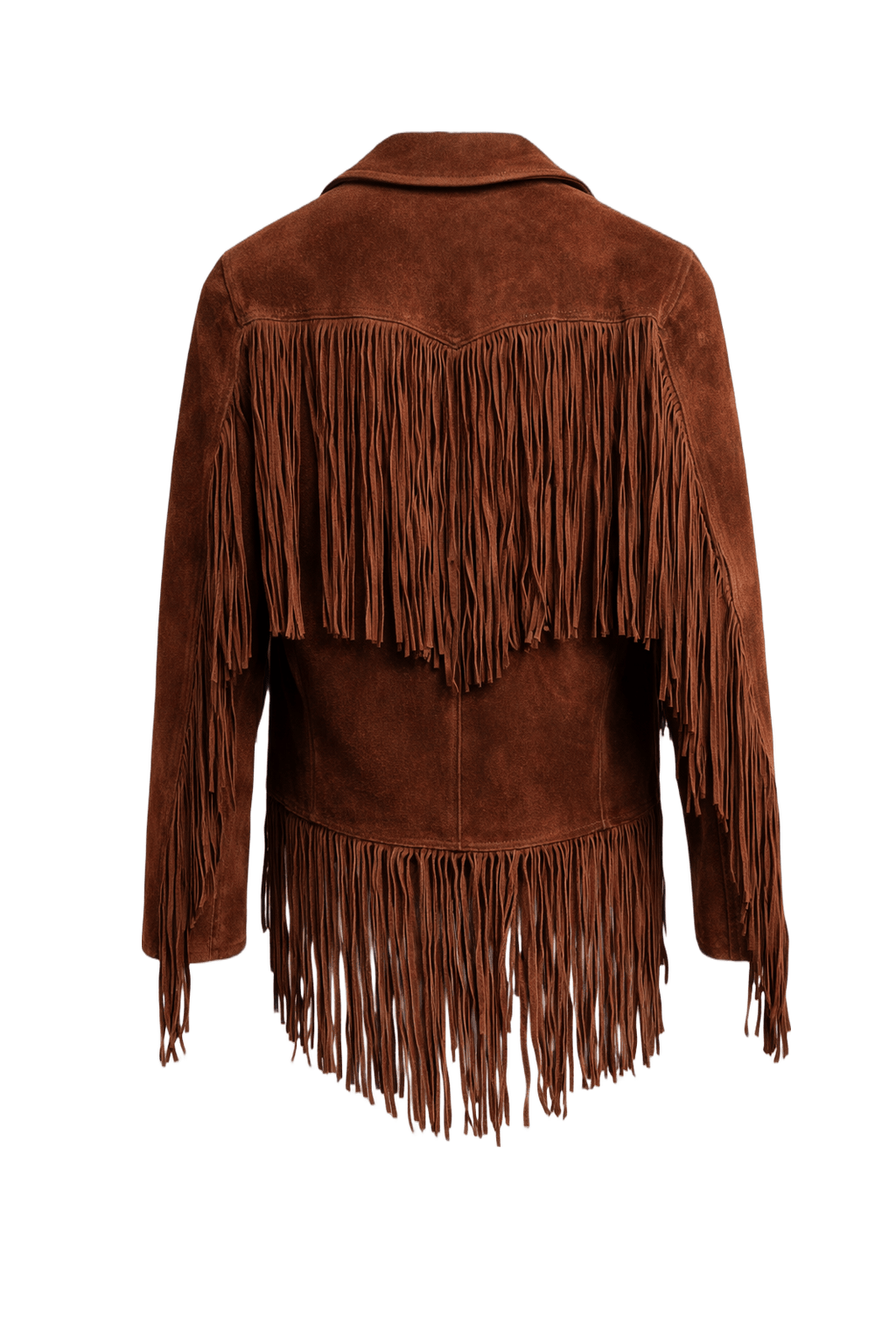 1970s Brown Suede Jacket - Back View