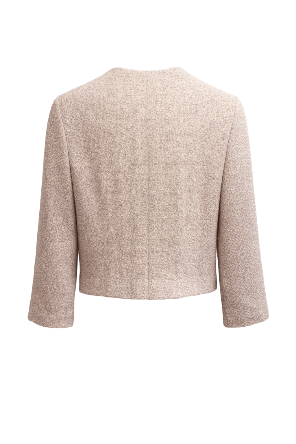 1980s Cream Wool Blend Jacket - Back View