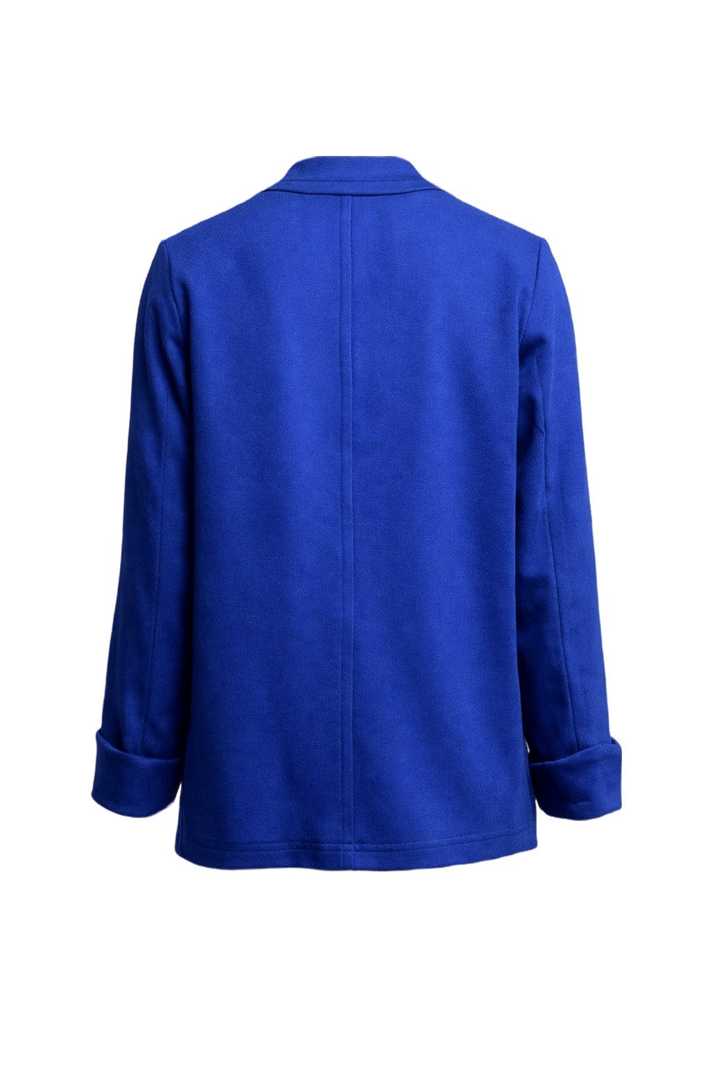 1990s Royal Blue Wool Blend Blazer - Back View