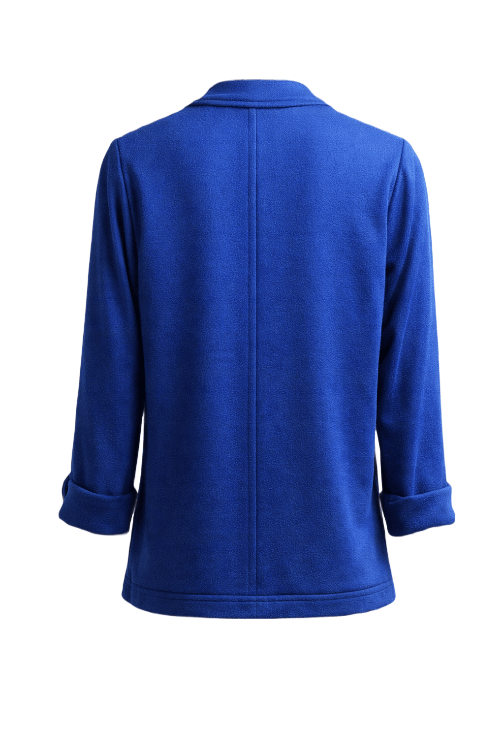 1980s Blue Wool Blend Jacket - Back View