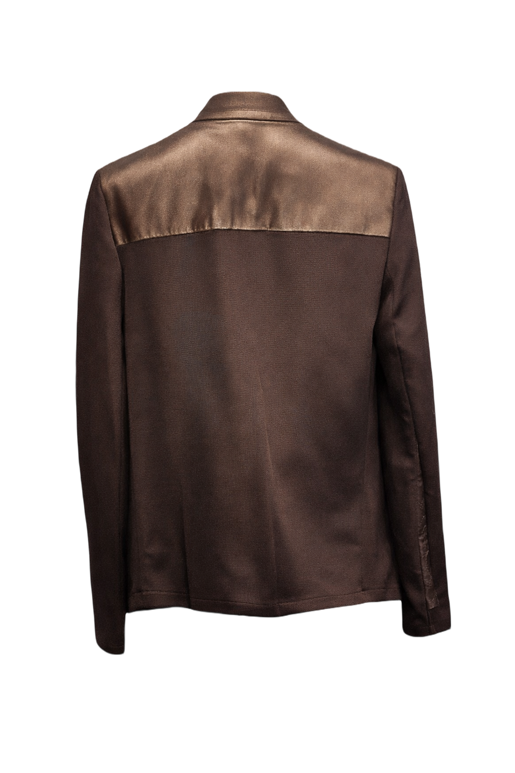 1990s Bronze Wool Blend Jacket - Back View