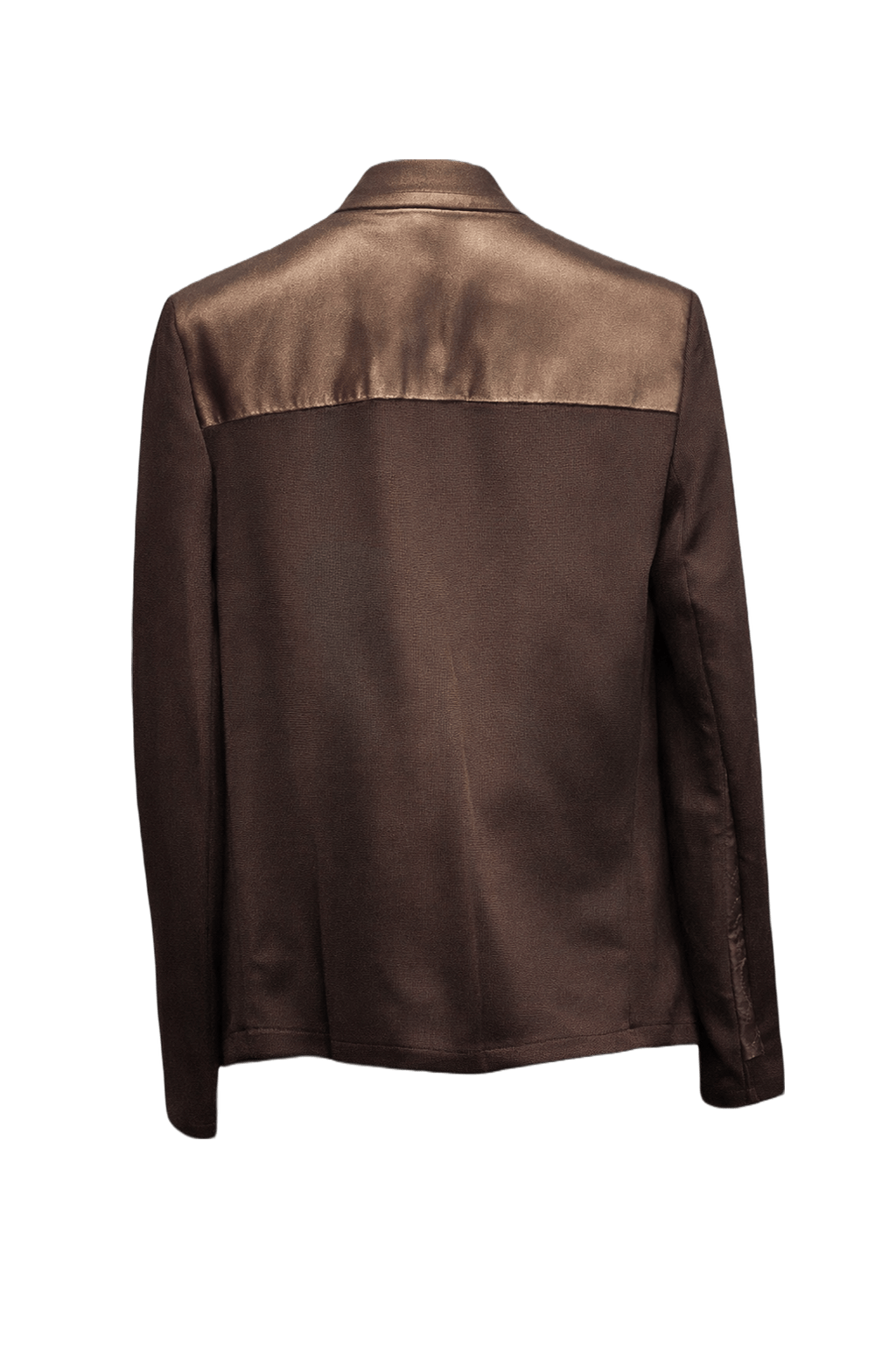 1990s Bronze Wool Blend Jacket - Back View