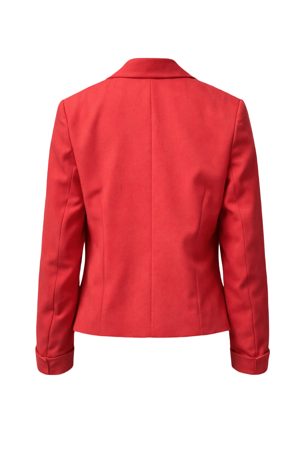 1980s Red Wool Blend Blazer - Back View