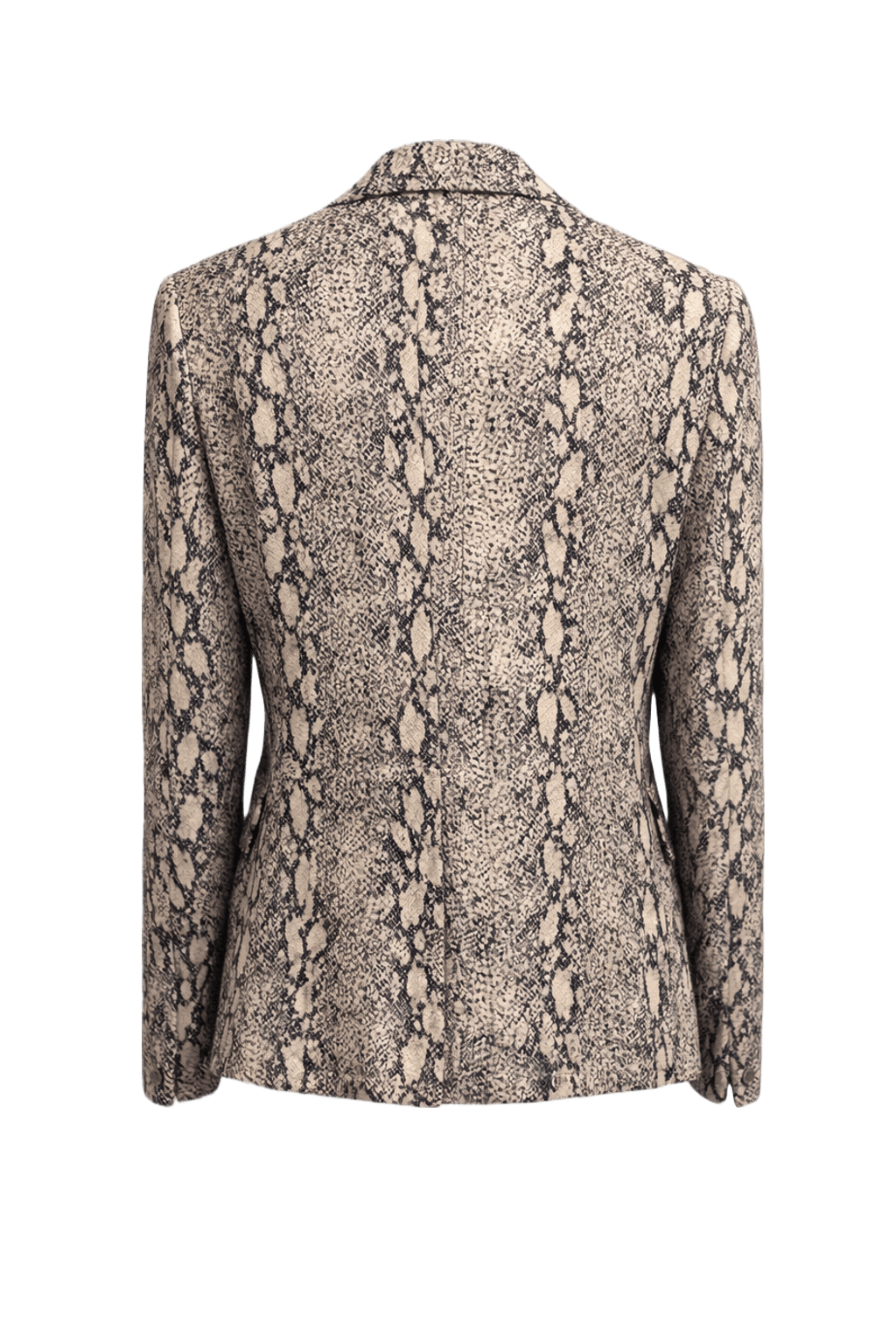 1990s Grey Wool Blend Blazer - Back View