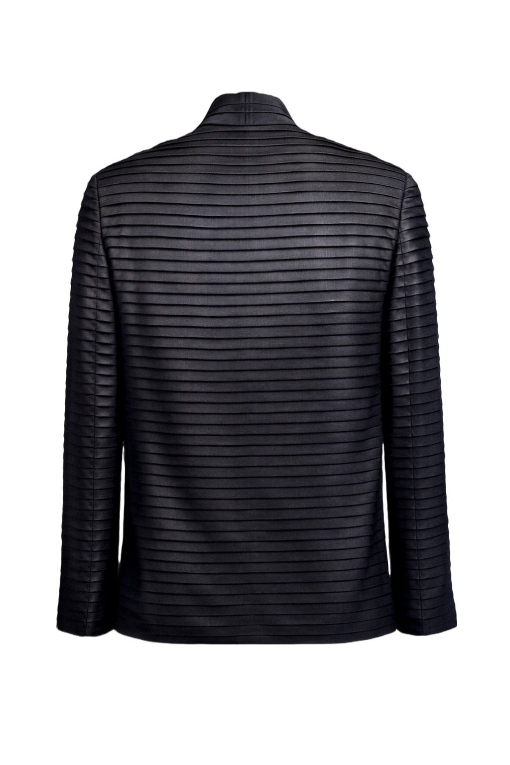 1990s Black Polyester Jacket - Back View