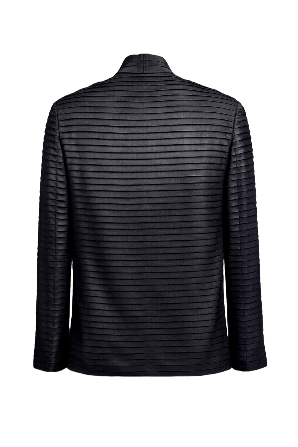 1990s Black Polyester Jacket - Back View