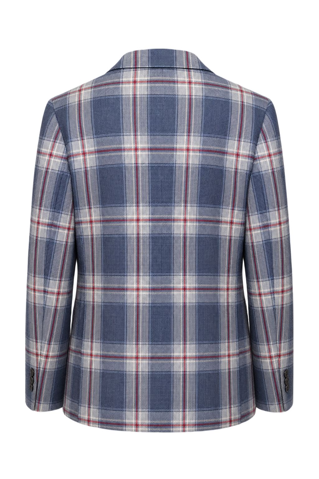 1960s Blue Wool Blazer - Back View