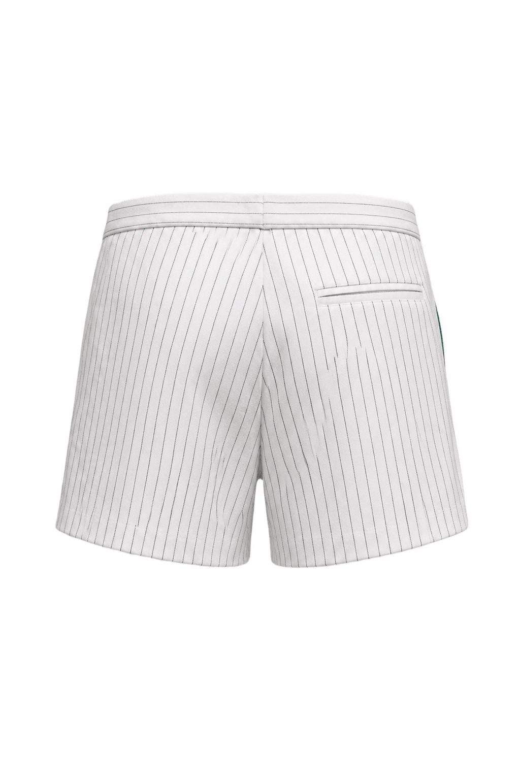 1980s White Cotton Blend Shorts - Back View