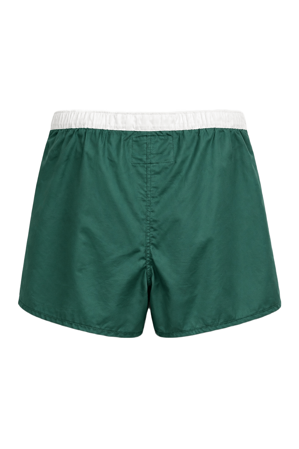 1980s Green Cotton Shorts - Back View