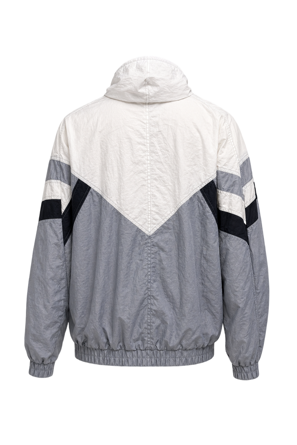 1990s White Nylon Jacket - Back View