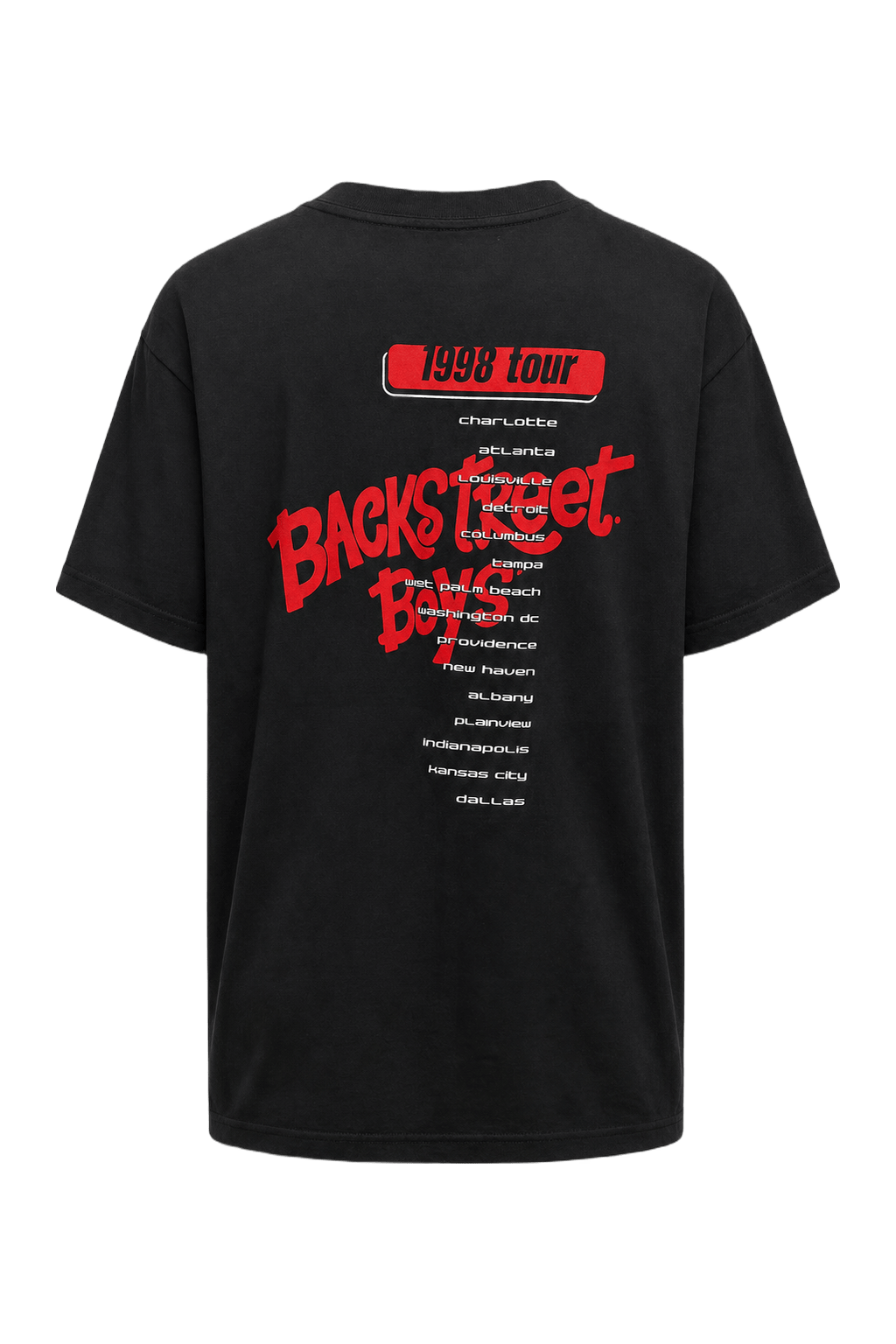 1990s Black Cotton T-shirt - Back View