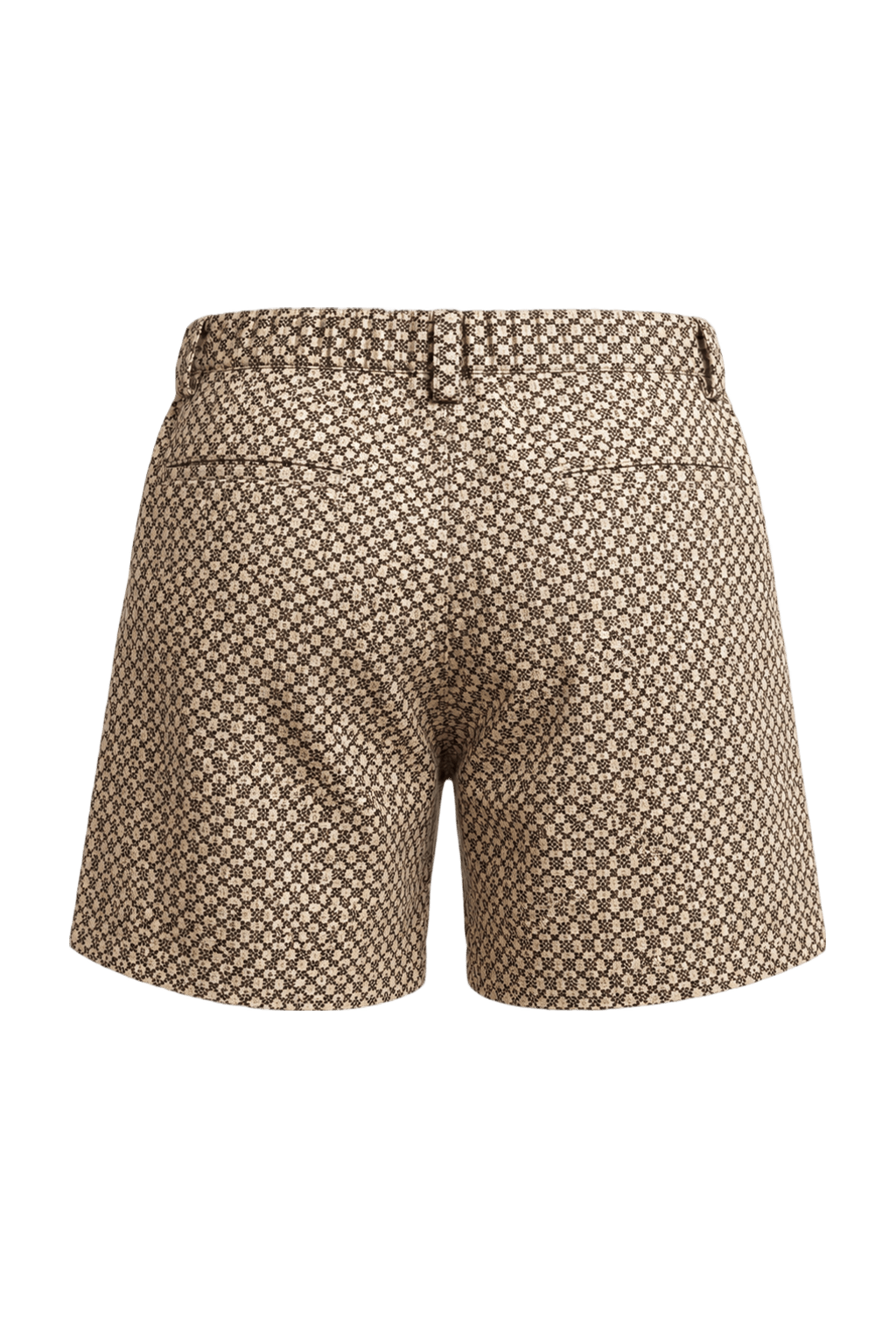 1970s Tan Cotton Shorts - Back View