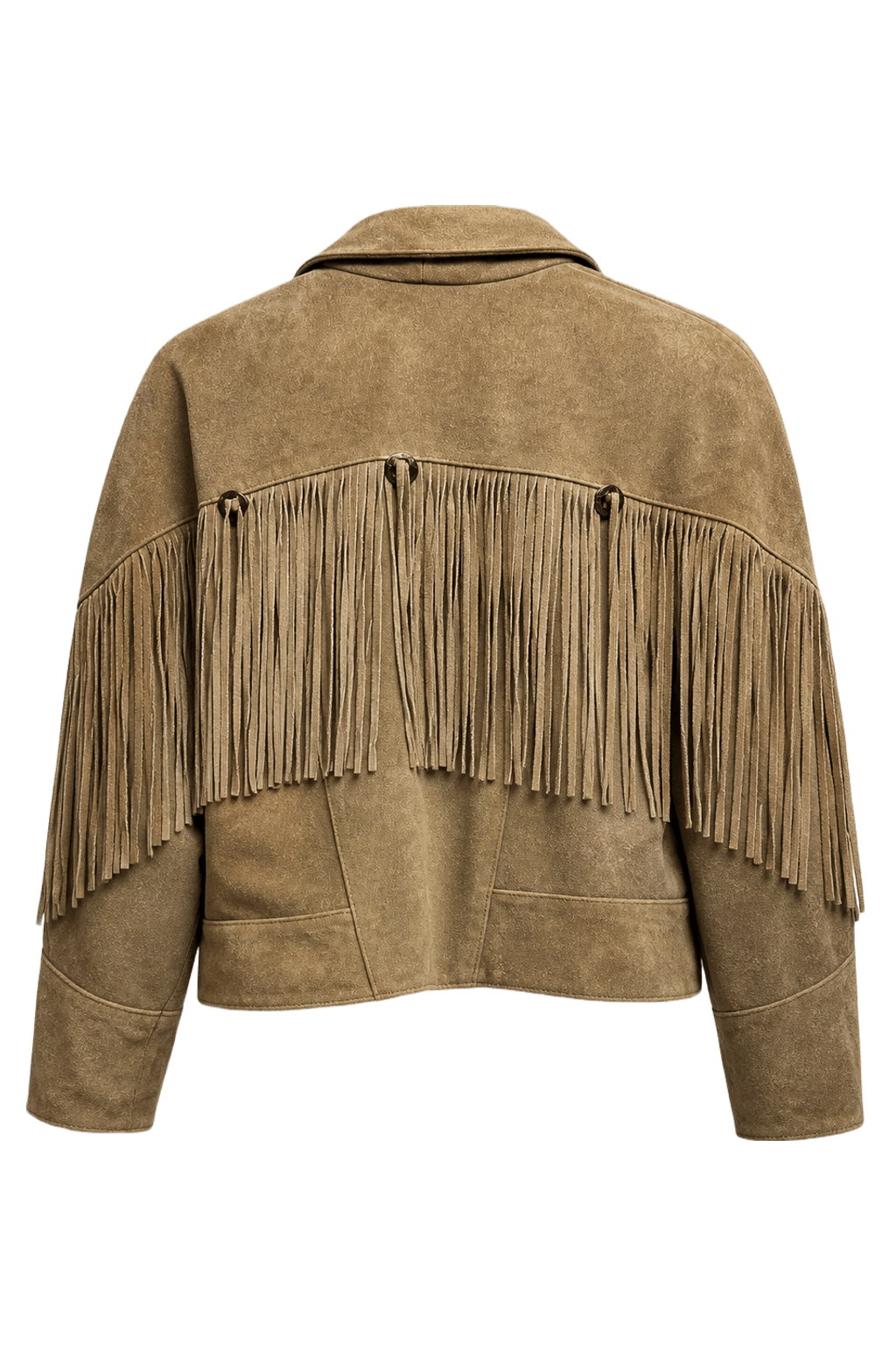 1970s Tan Suede Jacket - Back View