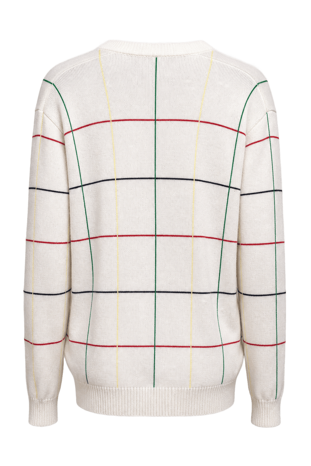 1960s Off-White Knit Sweater - Back View