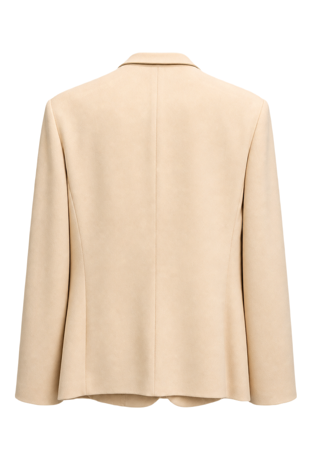 1980s Cream Wool Blazer - Back View